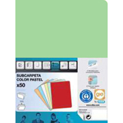 GIO SUBCARPETA COLOR PASTEL 180G A4 VERDE 400040509